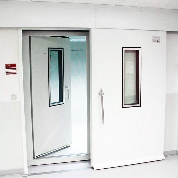 Acoustic sliding door at hospital