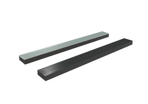 Rustfri vibrationsdæmpende gummi-metalskinne AISI 316
