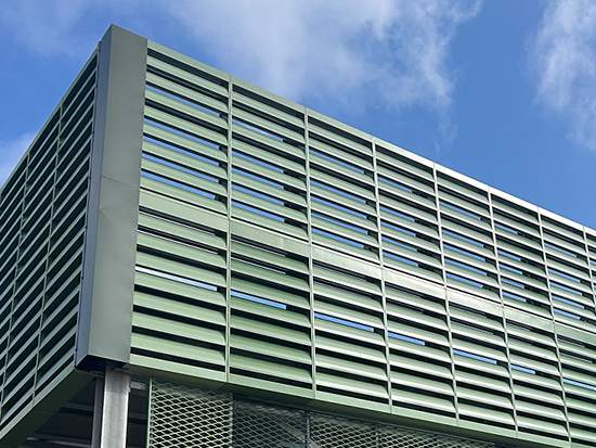 IAC Noishield Louver opstillet som støjskærm
