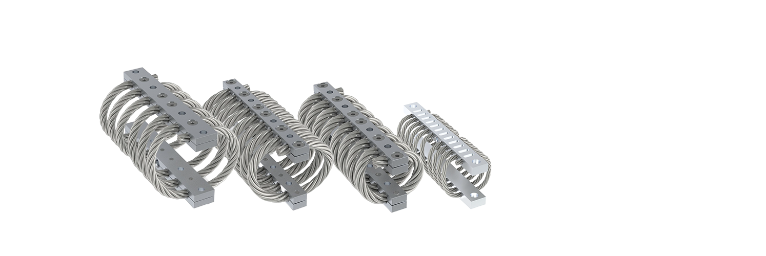 Chok- og vibrationsdæmper type Helical