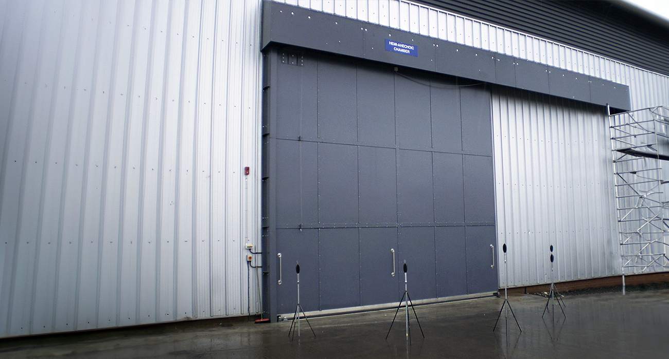 Akustiske skydedør Hemi Anechoic Chamber