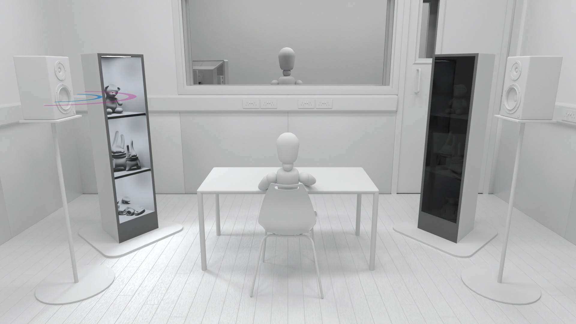 Animation med ombygning og konstruktion af tilpassede audiometrirum