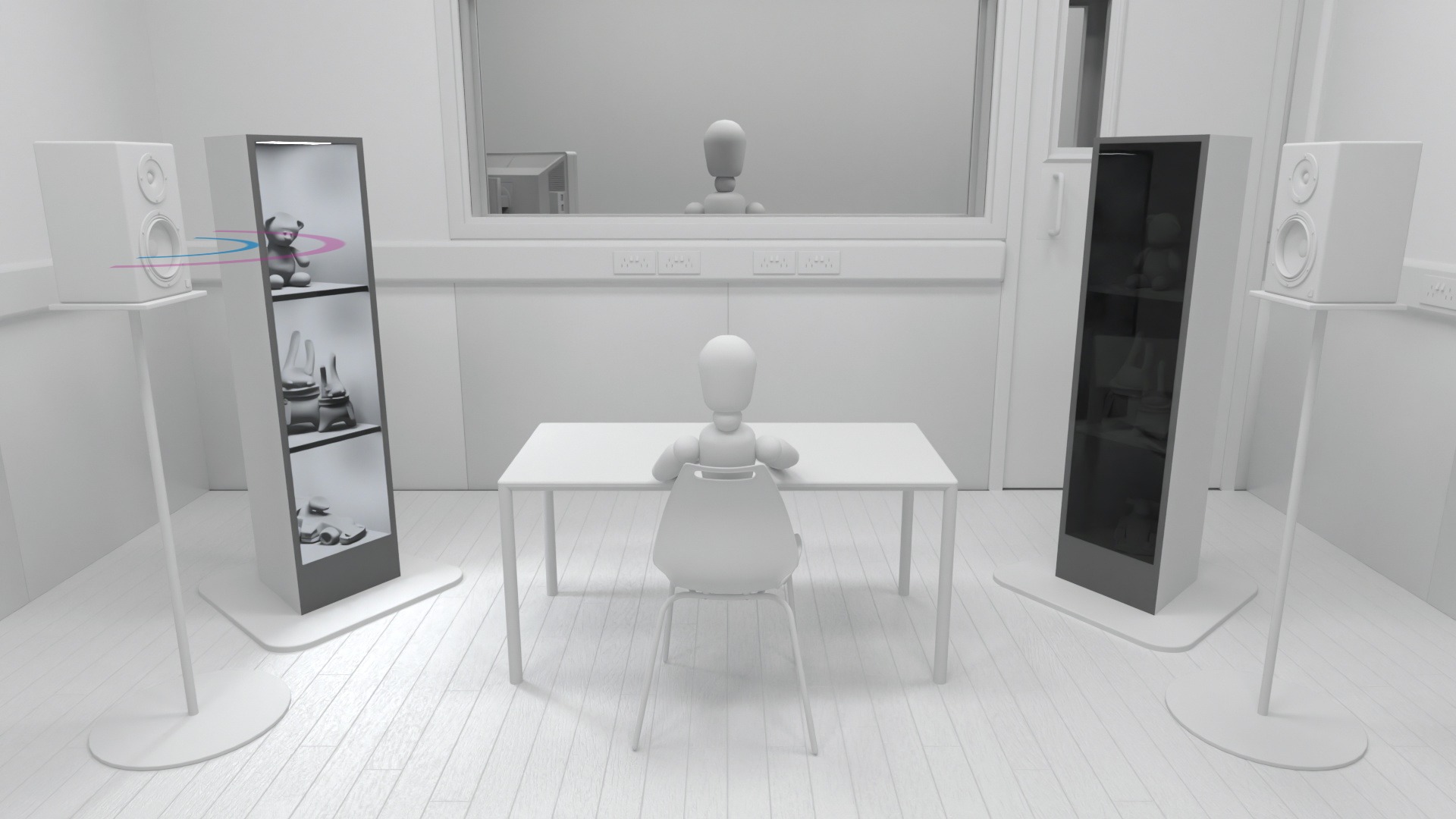 Animation med ombygning og konstruktion af tilpassede audiometrirum