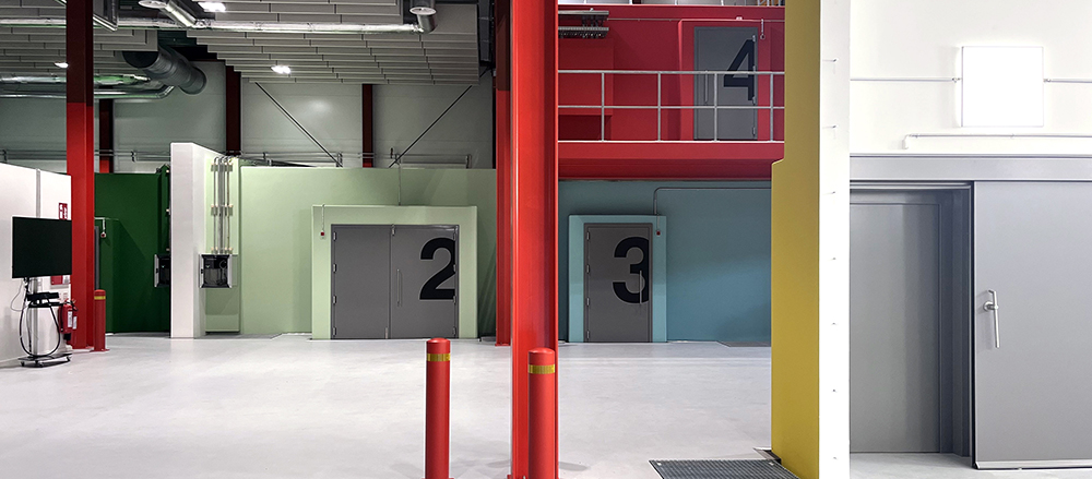 Lyddøre fra IAC Acoustics i bygningsakustisk laboratorium